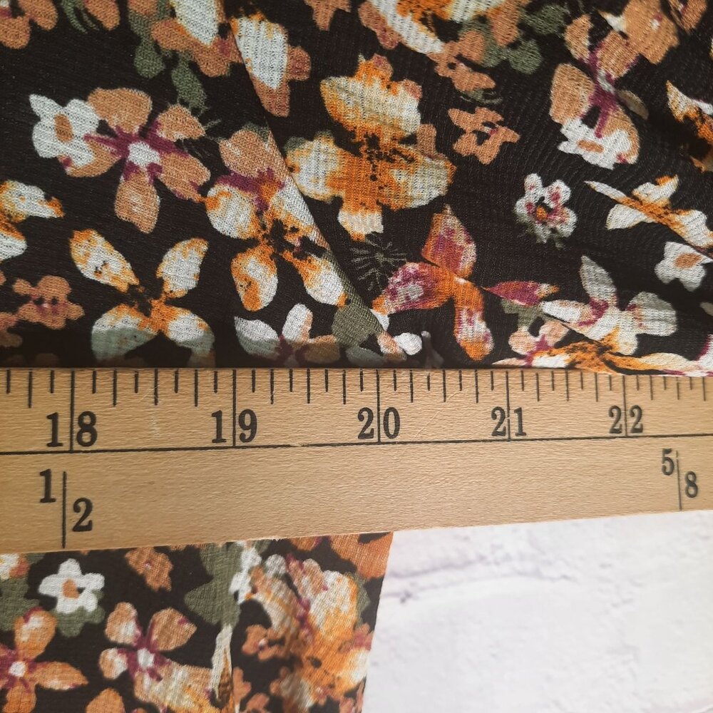 Zara Floral Print Ruffled Boho Balloon Sleeve Dress - Casual and Flowy S… - Picture 9 of 10